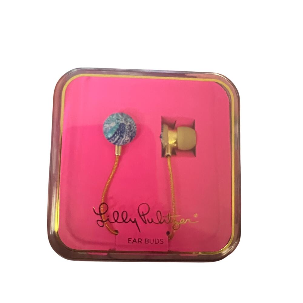 Lily Pulitzer Wave After Wave Ear Buds